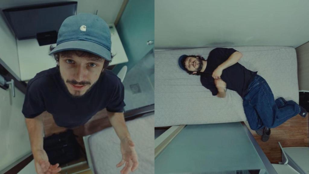 Montaje de Jep en un Goshiwon.