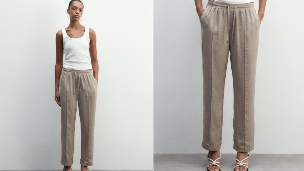 Pantalón fluido liso. Ref. 58305003095