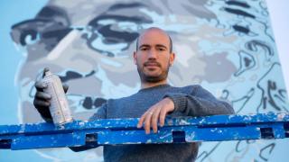 Pablo Zarate, grafitero.