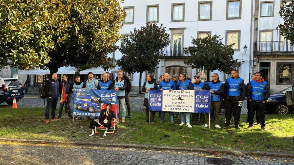 La Policía Nacional se manifiesta en Santiago de Compostela: No nos sentimos protegidos