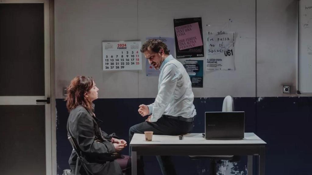 Ágata Roca y Xavi Sáez en 'El imperativo categórico'. Foto: Silvia Poch