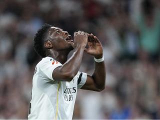 Aurélien Tchouaméni, en un partido con el Real Madrid