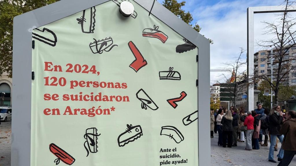 Instalación en el centro de Zaragoza.