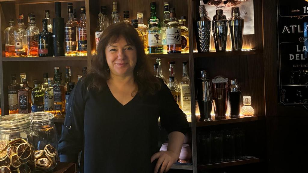 Pilar, dueña del pub Atlántico
