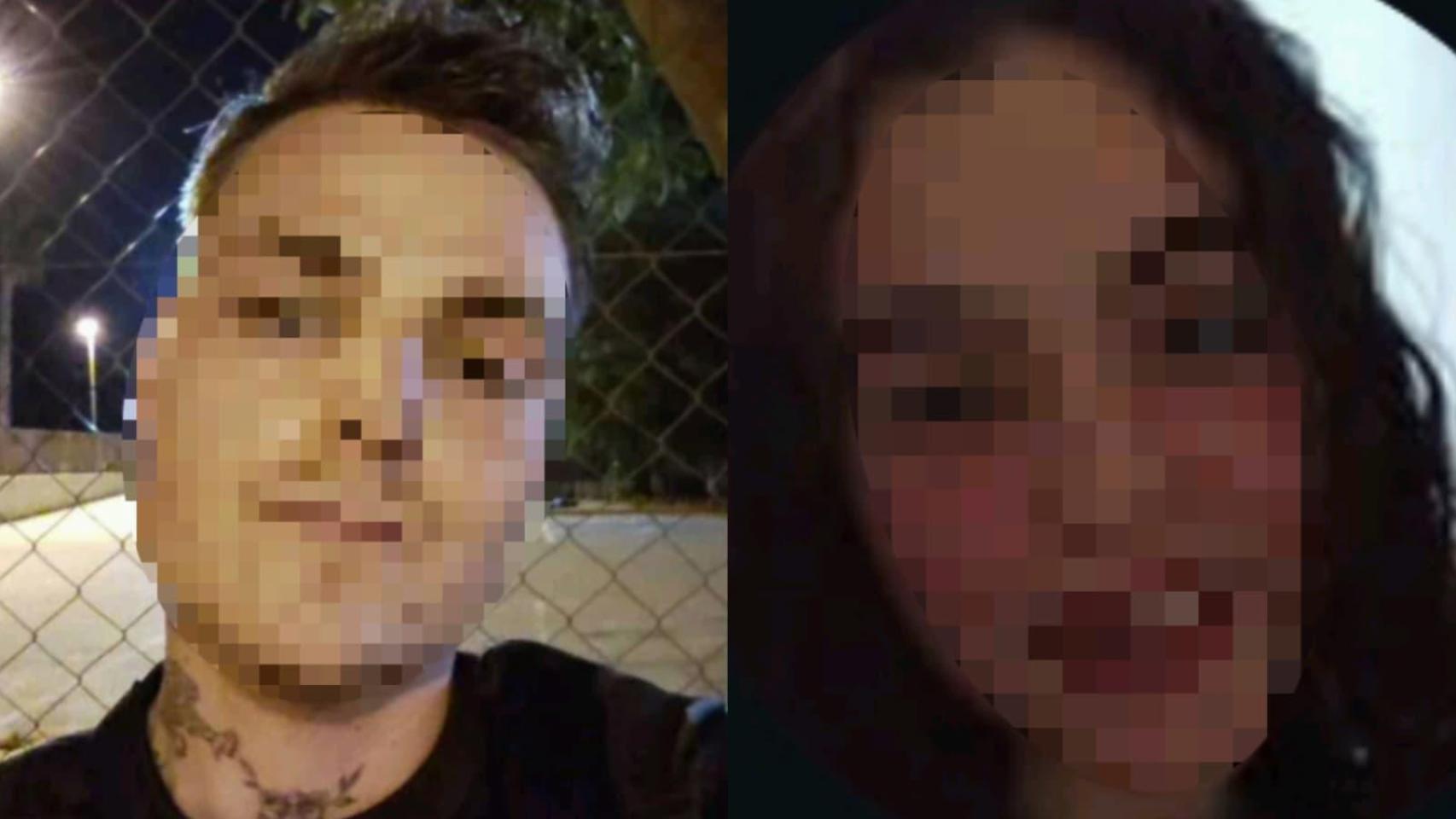 Quique junto a la difunta Ainhoa.