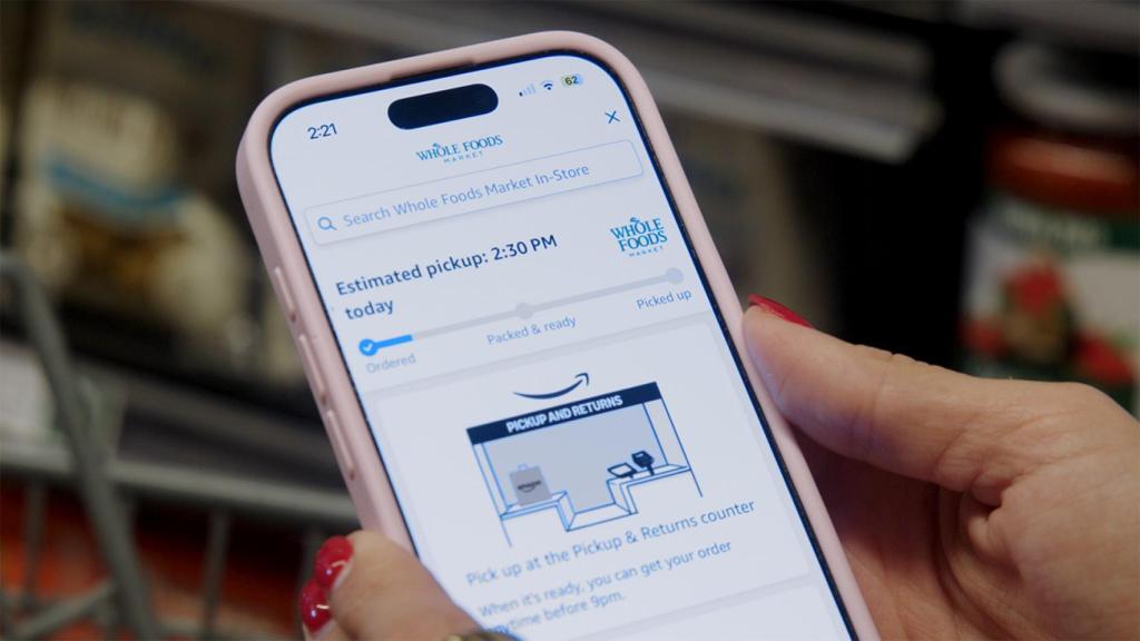 Tienda virtual en la app de Amazon.