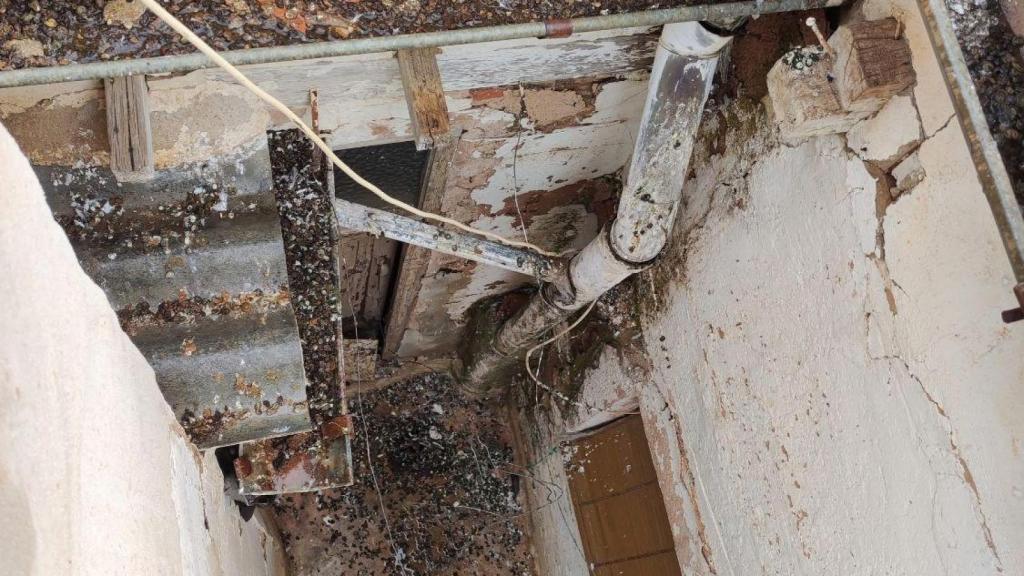 Imagen de la situación de los canalones de la localidad.