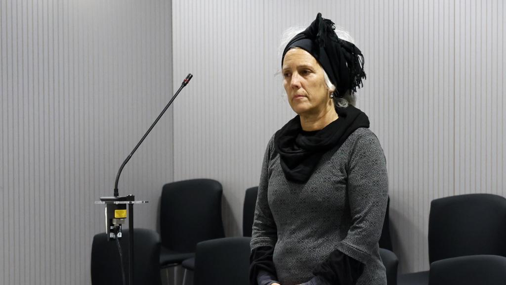 La etarra Ainhoa Múgica, este jueves, en la Audiencia Nacional.