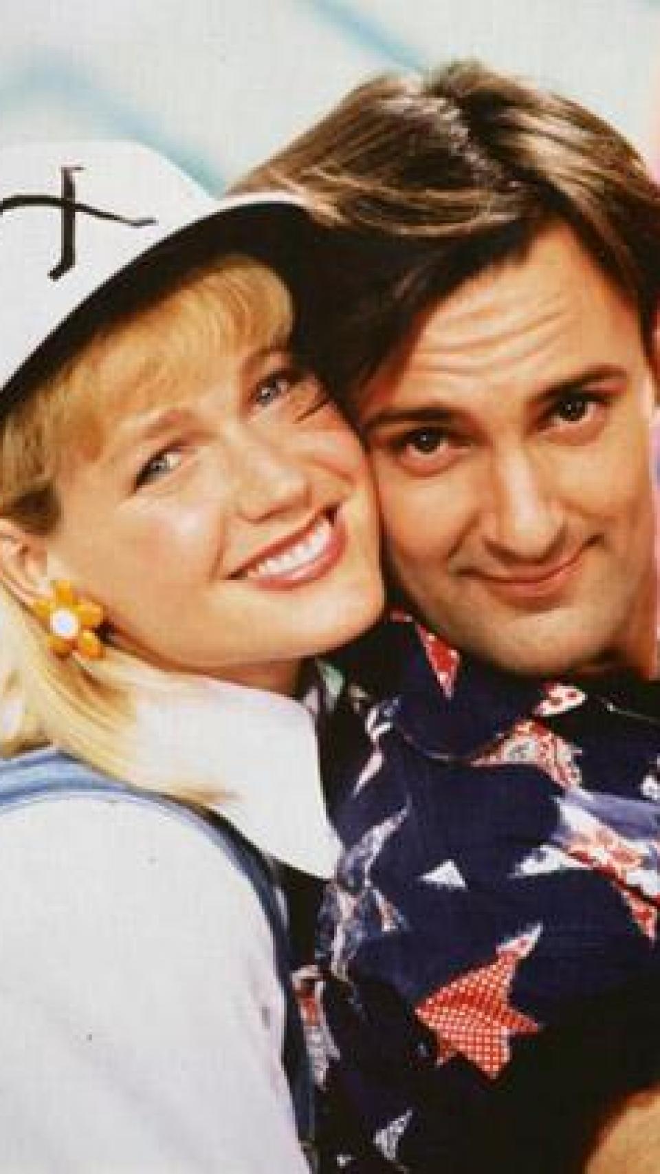 Kike Supermix, con la cantante brasileña Xuxa.