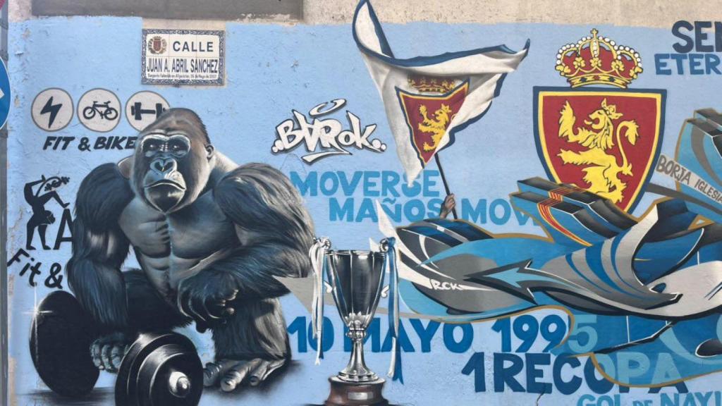 Parte del nuevo mural.