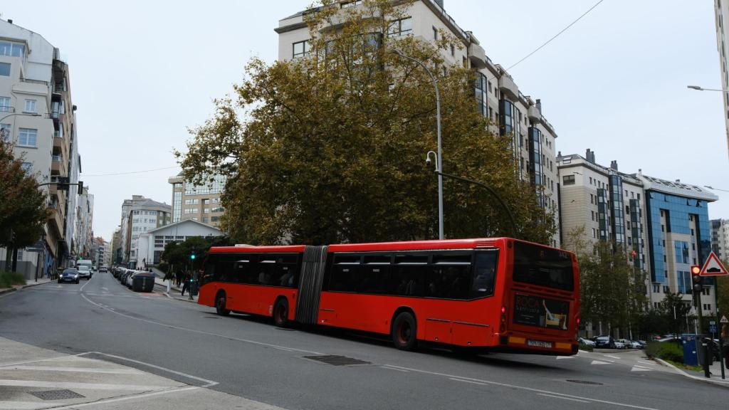 Autobús urbano de A Coruña.