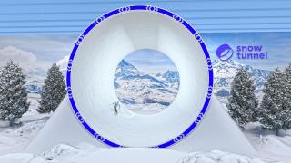 Concepto del túnel Snowtunnel.