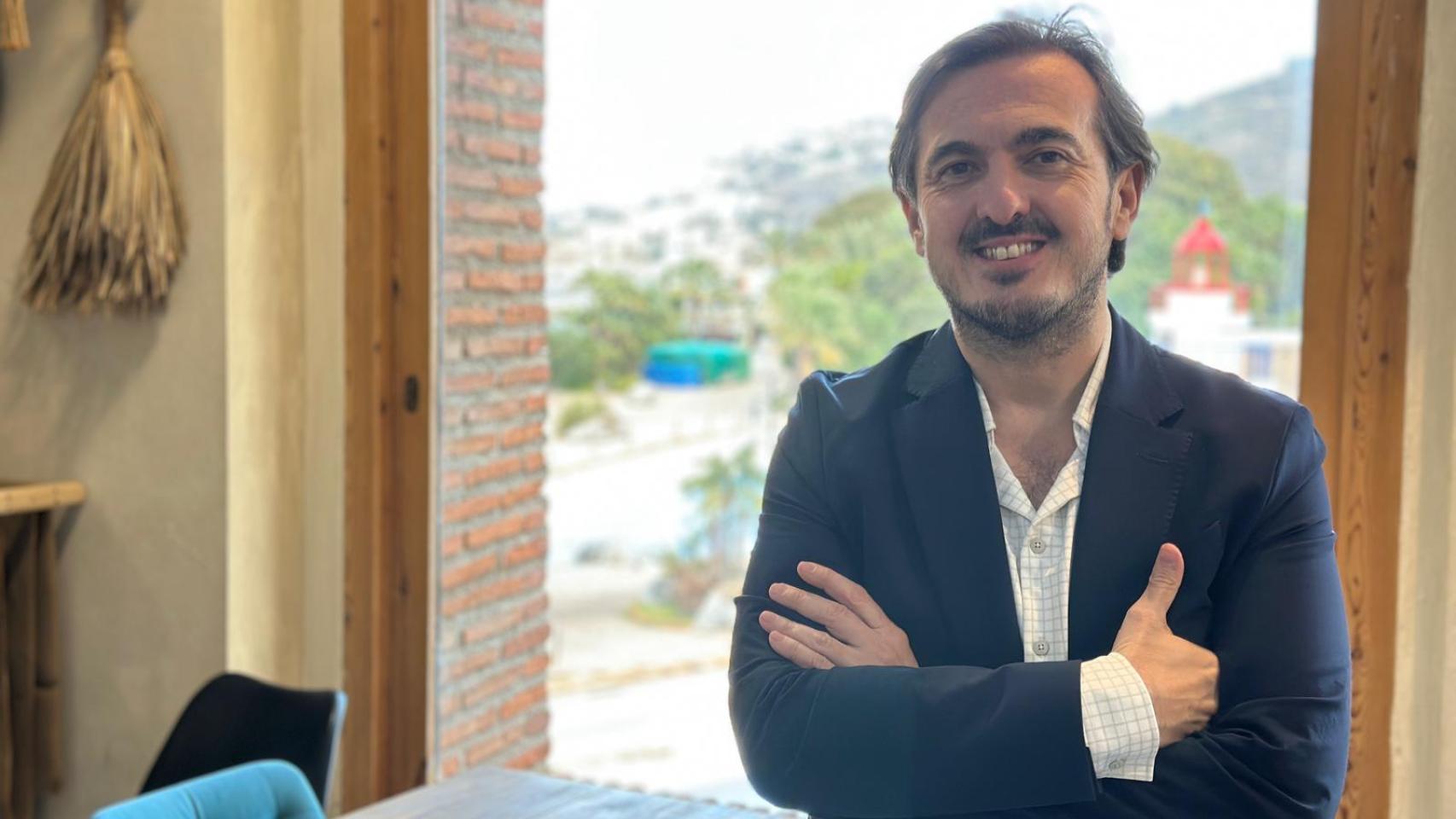Nacho Velilla, CEO de Templus, posa tras la entrevista con EL ESPAÑOL de Málaga.