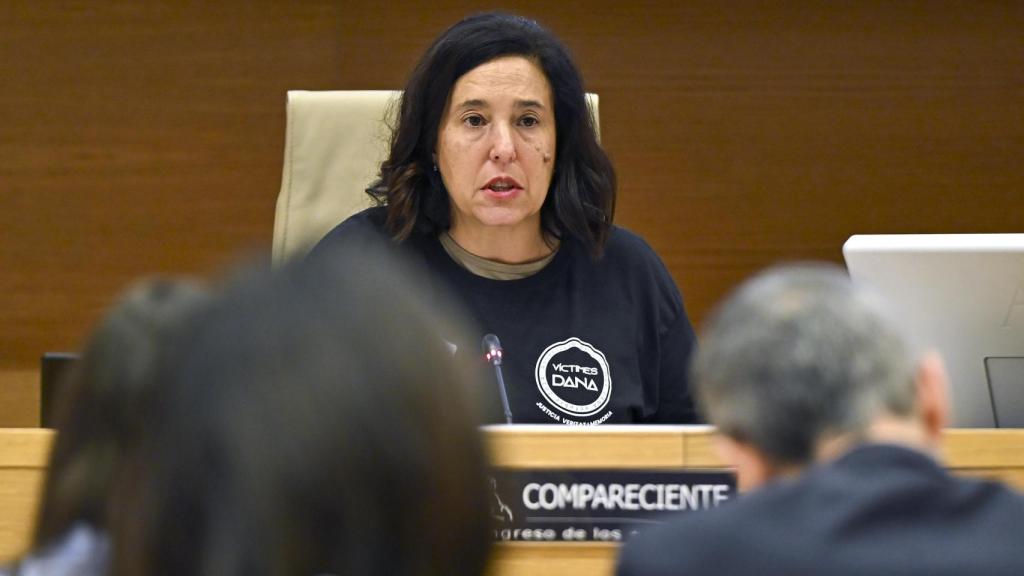 Mariló Gradolí comparece ante la Comisión de Investigación sobre la gestión de la crisis de la dana en el Congreso. Efe / Fernando Villar