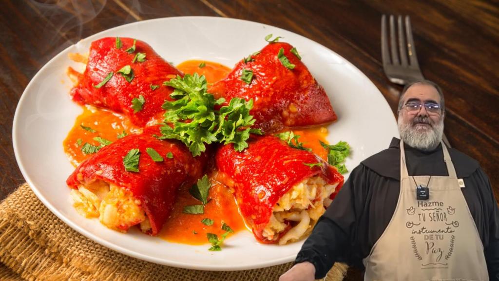 Fray Ángel en un montaje de El Español