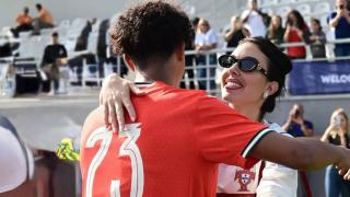 Georgina Rodríguez con Cristiano Jr.