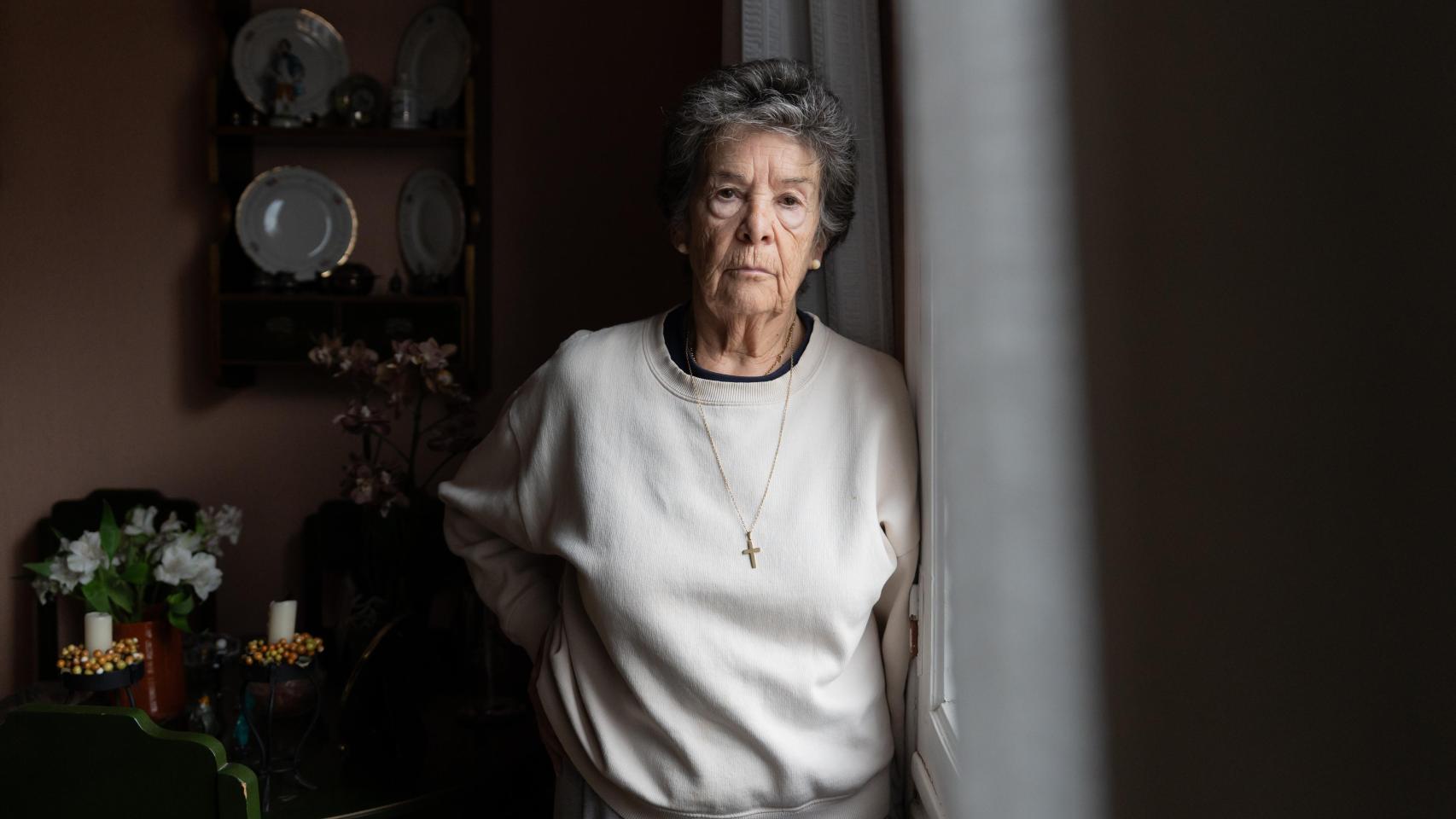 Maricarmen en su casa del distrito de Retiro a sus 87 años.