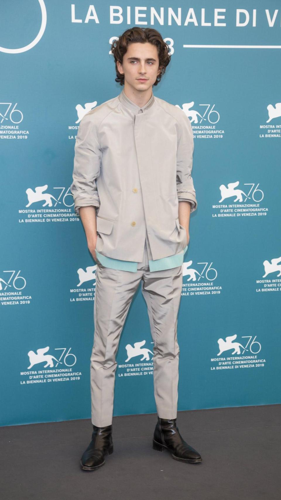 Timothée Chalamet en el Festival de Venecia en 2019.
