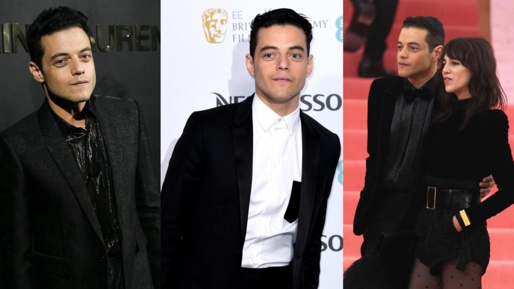 Algunos ejemplos de vestuario del actor Rami Malek.