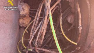 Imagen del cable sustraído.