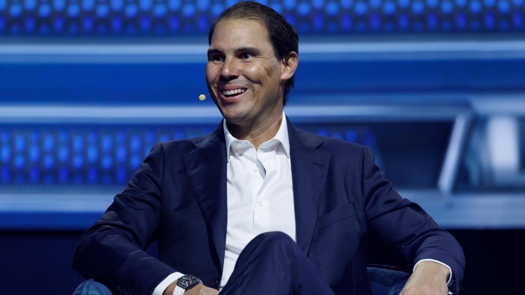 Rafa Nadal, durante el foro de negocios en Miami.