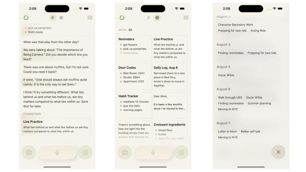 Interfaz de Stream Ring App