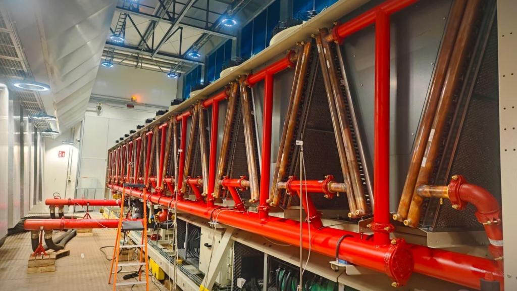 Uno de los laboratorios de pruebas del centro de Vertiv en Padua (Italia).