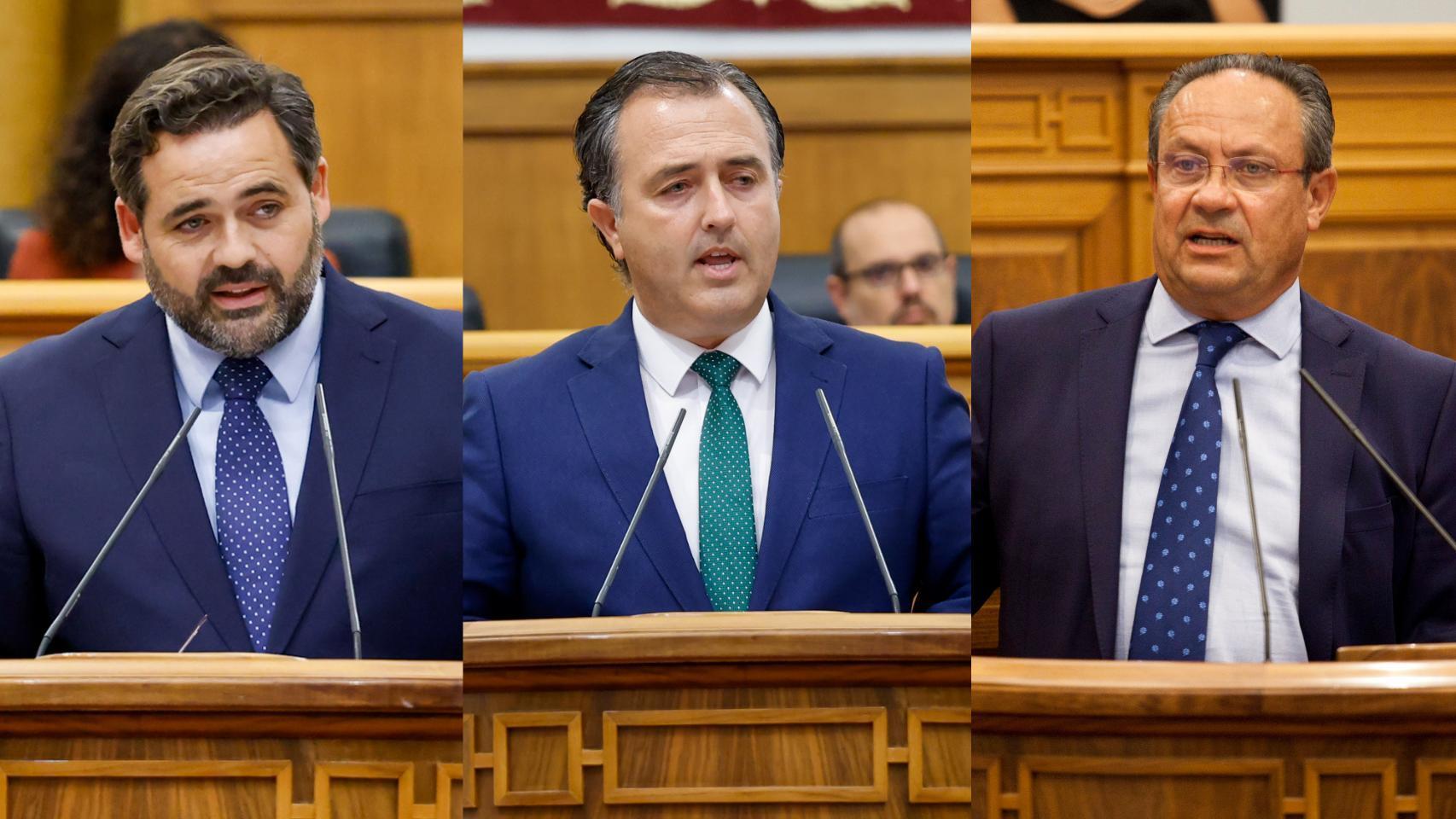 Paco Núñez, David Moreno y Juan Alfonso Ruiz Molina, de izquierda a derecha.