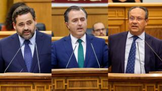 Paco Núñez, David Moreno y Juan Alfonso Ruiz Molina, de izquierda a derecha.