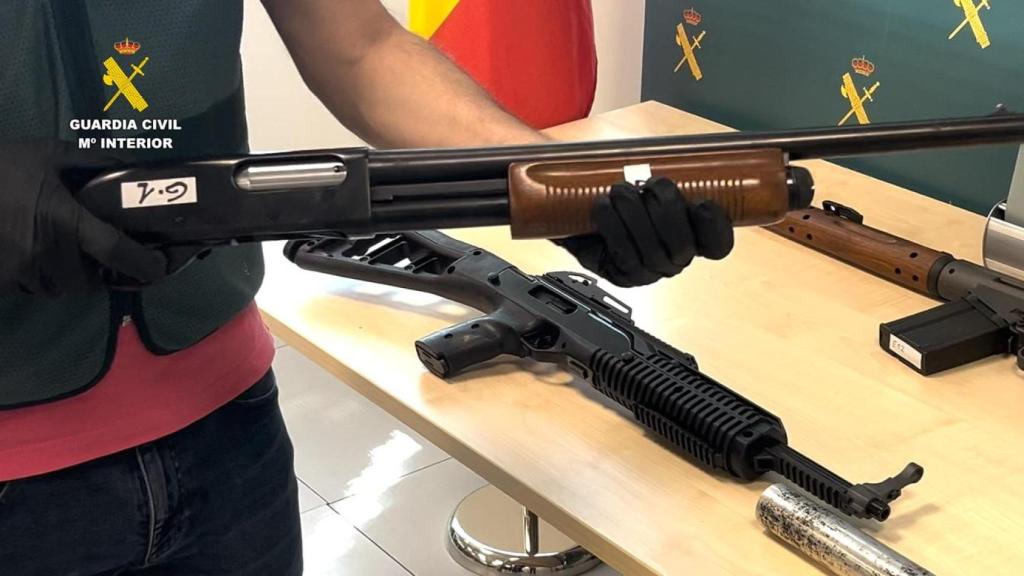 Incautación de armas el pasado mes de junio en las provincias de Murcia y Alicante.