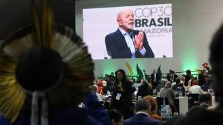 El presiente Lula da Silva durante su primer discurso oficial en la COP30 de Brasil.
