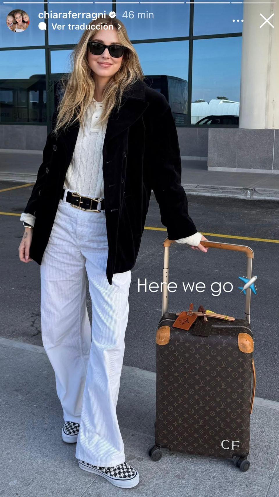 El look que ha elegido la empresaria italiana.