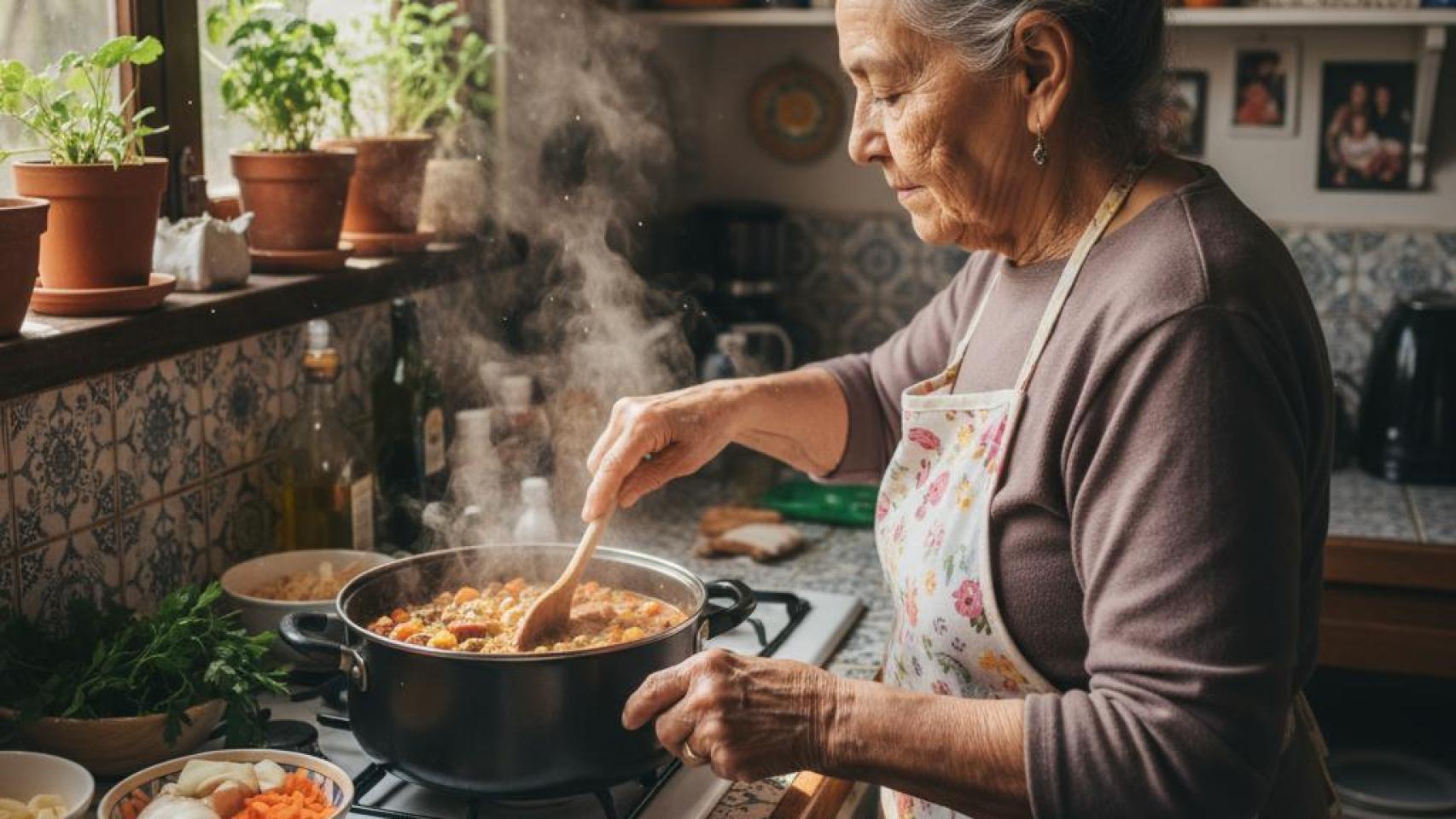 Abuela cocinera.