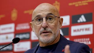 Luis de la Fuente, durante una rueda de prensa.