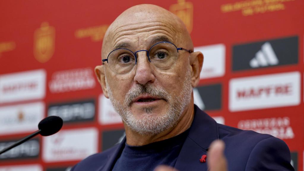 Luis de la Fuente, durante una rueda de prensa.