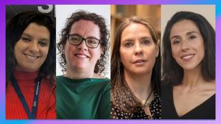 De izquierda a derecha: Yanina Hallak, CEO y cofundadora de UARX; Cristina Corchero, CTO y cofundadora de Bamboo Energy; Ana Lozano, CEO y fundadora de Nidus Lab, y Mafalda Soto, CEO y cofundadora de UMOA Cosmetics y Beyond Suncare.