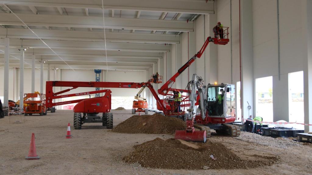 Construcción de la nave de GLS en Zaragoza