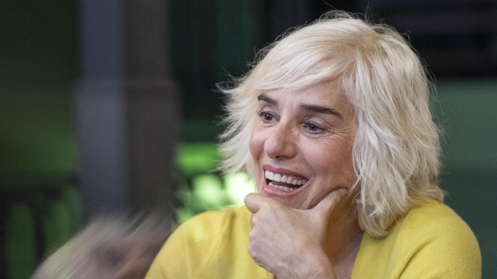 Anabel Alonso siendo entrevistada.