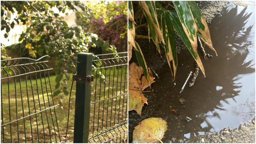 Miedo en el parque canino de Santa Margarita, en A Coruña: Está complemente destrozado e insalubre