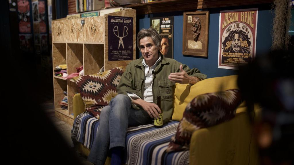 Héctor César Marcos durante la entrevista