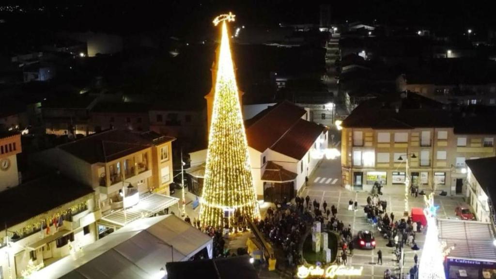 El árbol de Navidad de Cazalegas.