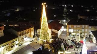 El árbol de Navidad de Cazalegas.