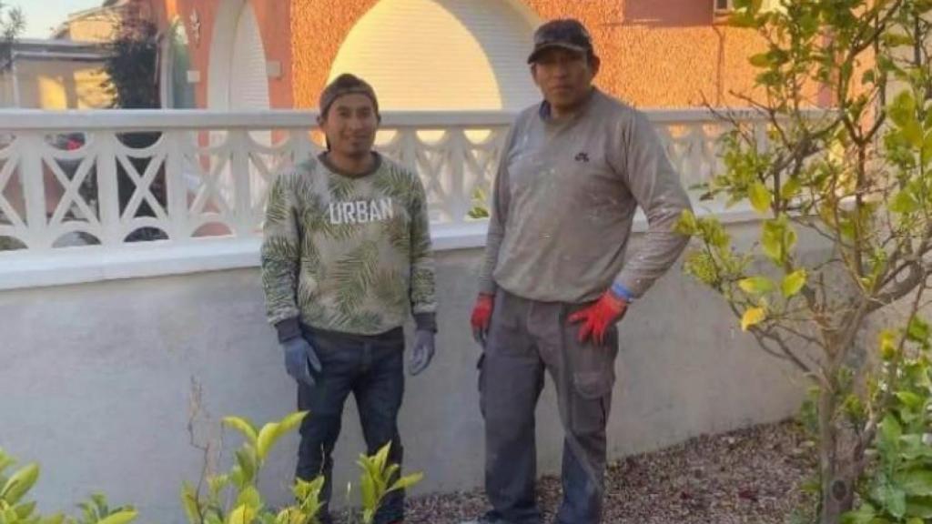 Edwin Guillermo Cambal y José Patricio Chango, en la Urbanización Camposol de Mazarrón donde han localizado sus cuerpos descuartizados.