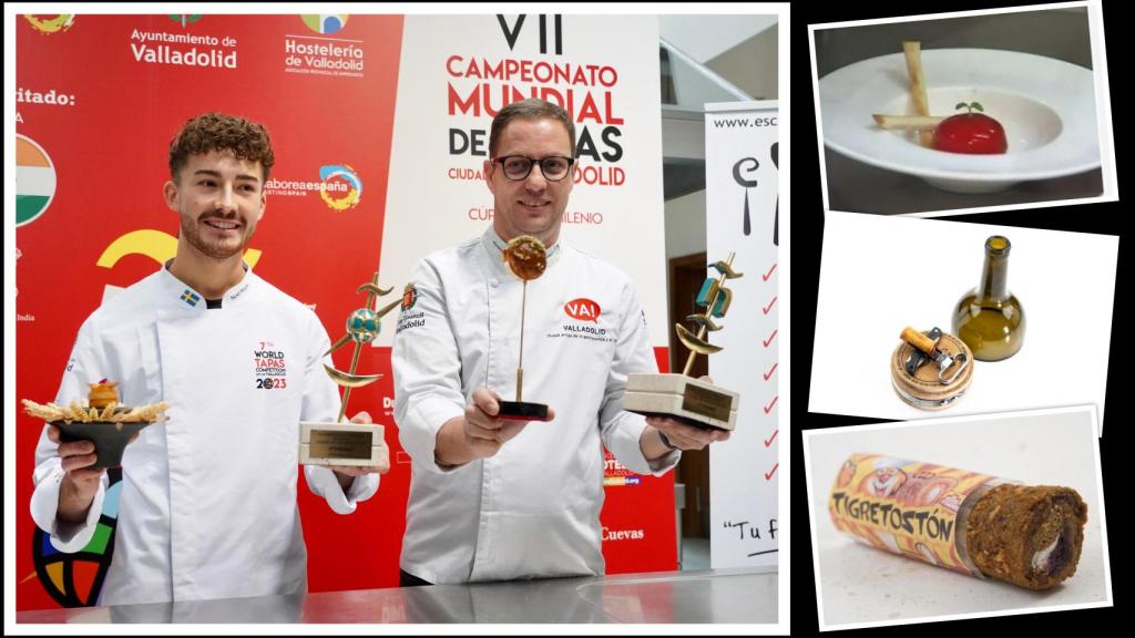 Los ganadores de la pasada edición del Campeonato Nacional e Internacional junto a algunos de los pinchos ganadores a lo largo de la historia