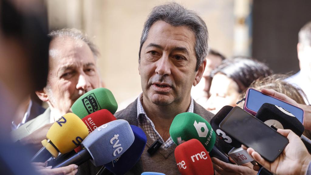 El exvicepresidente valenciano y presidente de Vox en Valencia, Vicente Barrera, este viernes.