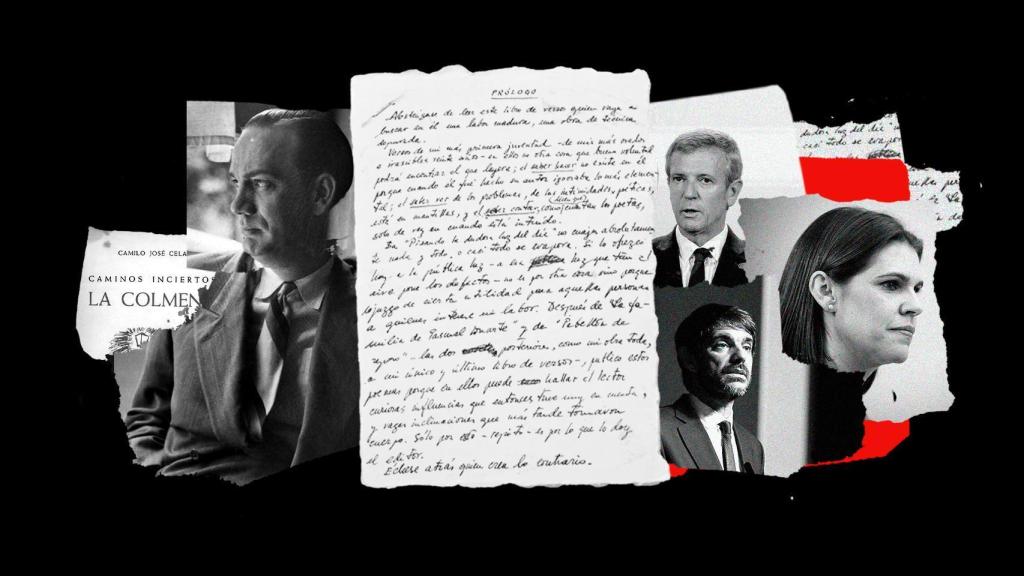 Camilo José Cela, Alfonso Rueda, Ernest Urtasun y Judith Piquet.