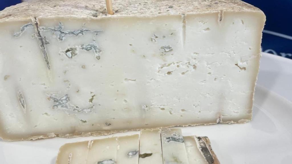 Otro de los quesos de cabra premiados en Málaga.