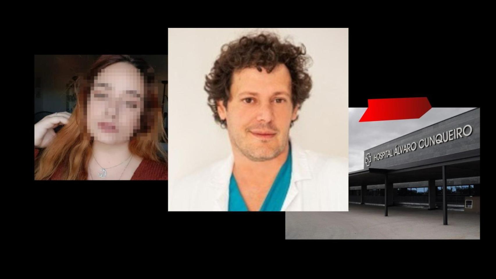 El falso médico Pablo Alborés Cabaniña, y una de sus víctimas, a la izquierda.