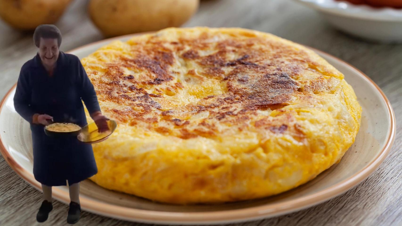 La abuela Trini en un montaje de El Español