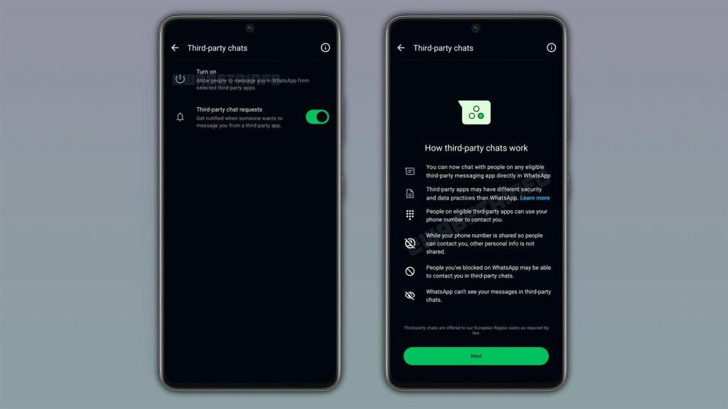 Los chats de terceros de WhatsApp